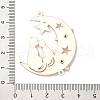 Brass Connector Charms with Crystal Rhinestone KK-H454-16KCG-3