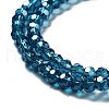 Electroplate Transparent Glass Beads Strands EGLA-A035-T3mm-A12-3