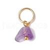 30Pcs 30 Styles Natural & Synthetic Mixed Gemstone Chip Charms PALLOY-JF02874-02-4