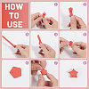 1350Pcs 10 Colors Lucky Star Origami Paper DIY-WH0349-211-3