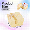 Square Paper Jewelry Ring Gift Boxes with Bowknot CON-TAC0010-80D-4