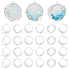 Olycraft Alloy Open Back Bezel Pendants PALLOY-OC0001-65-1