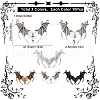 SUNNYCLUE 30Pcs 3 Colors Alloy Chandelier Components Links FIND-SC0006-89-2