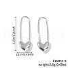 Fashionable Brass Brooch Shape Hoop Earrings VD1668-3-1