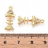 Brass Micro Pave Cubic Zirconia Pendants KK-N263-80G-3
