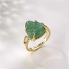 Brass & Resin Adjustable Finger Rings for Women FS-WG6D172-01-1