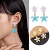 DIY Flower Earring & Finger Rings Making Kit DIY-SZ0008-48-6