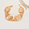 Elegant Middle Eastern Style Rectangle Link Bracelet for Women PO9576-3