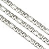 Tarnish Resistant Stainless Steel Figaro Chains STAS-M032-45P-1.2mm-1