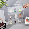 3-Tier Transparent Acrylic Minifigures Display Case ODIS-WH0061-50A-4