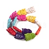 Owl Synthetic Turquoise Beads Strands TURQ-I010-28-4