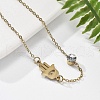 201 Stainless Steel Cable Chain Bracelets BJEW-H205-01A-G-2