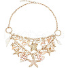 Alloy & Natural Shell & Plastic Pearl Pendant Necklaces & Bracelets Sets FS-WG6B6AD-01-5