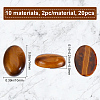 SUNNYCLUE 20Pcs 10 Style Natural & Synthetic Mixed Gemstone Cabochons Kit G-SC0002-32-2