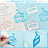   24Pcs 3 Colors 8-Hole Mini Acrylic Earring Hanger EDIS-PH0001-84-4