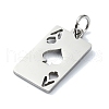 Non-Tarnish 304 Stainless Steel Pendants X-STAS-C097-65P-2