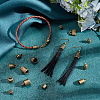   120Pcs 10 Styles Tibetan Style Alloy Cord Ends TIBE-PH0002-20-5