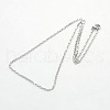 Tarnish Resistant Unisex 304 Stainless Steel Box Chain Necklaces STAS-O037-70P-2