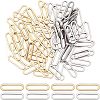 Unicraftale 80 Pcs 2 Colors 304 Stainless Steel Linking Rings STAS-UN0021-75-1