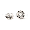 Flower Brass Crystal Rhinestone Bead Spacers RB-D302-S-3