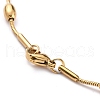 304 Stainless Steel Round Snake Chain Necklaces STAS-G244-84G-2