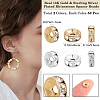 Beebeecraft 100Pcs 2 Colors Brass Rhinestone Spacer Beads KK-BBC0016-01-2