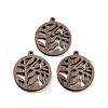 Walnut Wood Pendants FIND-Z050-09F-1