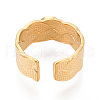 304 Stainless Steel Cuff Ring Components STAS-T066-17G-3