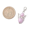 12Pcs 6 Colors Angel Acrylic & ABS Plastic Imitation Pearl Pendant Decorations HJEW-JM02728-3