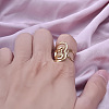 Stylish Irregular Heart-shaped 304 Stainless Steel Cuff Ring for Women BB8988-2-3