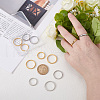 Unicraftale 304 Stainless Steel Flat Plain Band Rings STAS-UN0017-91P-4