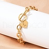 Golden 304 Stainless Steel Charm Bracelets NJEW-K284-01G-L-2