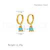 Stainless Steel Round Hoop Earrings IJ6670-2-2