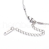 Tarnish Resistant 304 Stainless Steel Cable Chains Anklets AJEW-AN00392-01-3