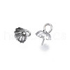 Non-Tarnish 304 Stainless Steel Cup Peg Bails Pendants STAS-S057-56-3