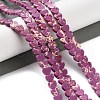 Dyed Synthetic Imperial Jasper Beads Strands G-M403-A35-02-2