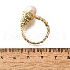 Mother's Day Jewellery Round Natural Pearl Finger Rings RJEW-P113-22G-5