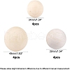 Natural Wooden Round Ball WOOD-PH0001-17-WH-3