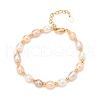 Natural Pearl Beaded Bracelets BJEW-D447-05G-2