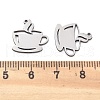 201 Stainless Steel Charms X-STAS-V001-03-3