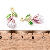 Alloy Enamel Pendants FIND-M060-22G-4