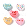 Macaron Color Opaque Resin Cabochons X-RESI-K027-31-1