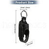 Asthma Inhaler Holder PU Leather Travel Handy Holder Keychain AJEW-WH0504-18-2