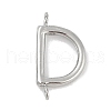 304 Stainless Steel Letter Connector Charms STAS-M108-01P-04-1