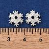 Brass Micro Pave Clear Cubic Zirconia Bead Caps KK-K378-48B-S-2
