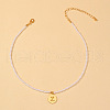 Round Plastic Pearl Beaded Necklaces FS-WG7BB5B-26-1