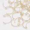 Brass Earring Hooks KK-S348-038-2