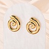 304 Stainless Steel Stud Earrings for Women EJEW-U052-09G-1