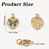 6Pcs 2 Style Rack Plating Brass Enamel Pendants KK-SZ0006-13-6