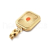 304 Stainless Steel Enamel Pendant Decoration STAS-L283-51G-3